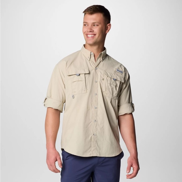 NEW Columbia Men’s XL Quick-Dry Vented Fishing Bahama II Long Sleeve Shirt - Picture 2 of 6